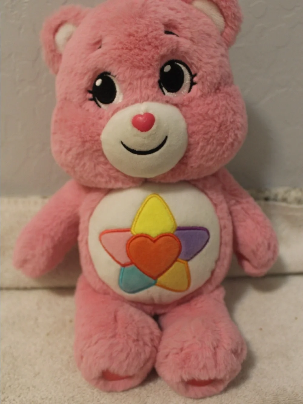 2022 Care Bear True Heat Bear Pink Stuffed Animals Cuddle Plush Doll 13